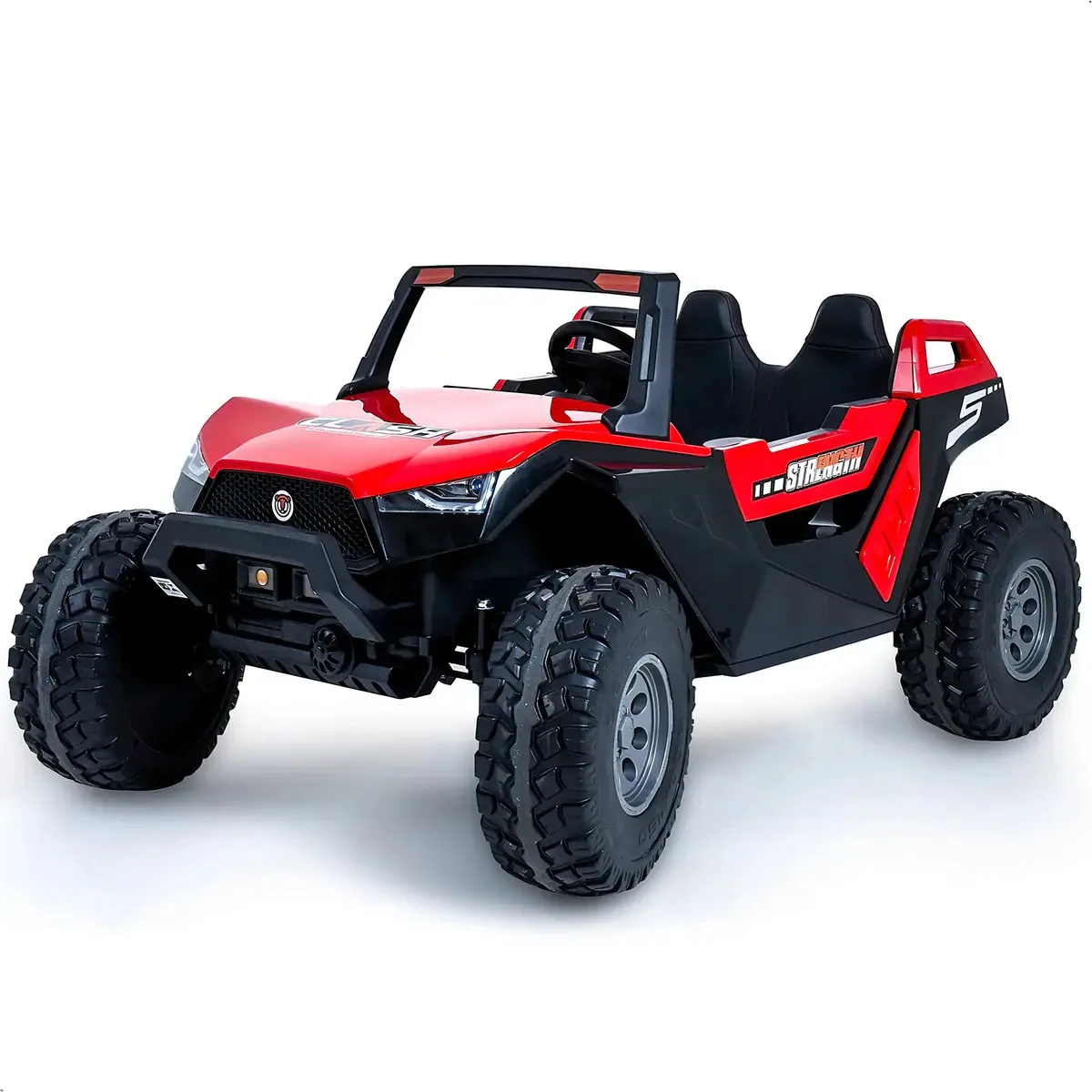 Carrinho Elétrico Infantil 4x4 Buggy Clash 2 Lugares 24V Vermelho 5km/h