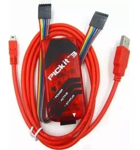 Programador Pickit 3 RB Para PIC Com USB Compatível Windows MPLAB IDE