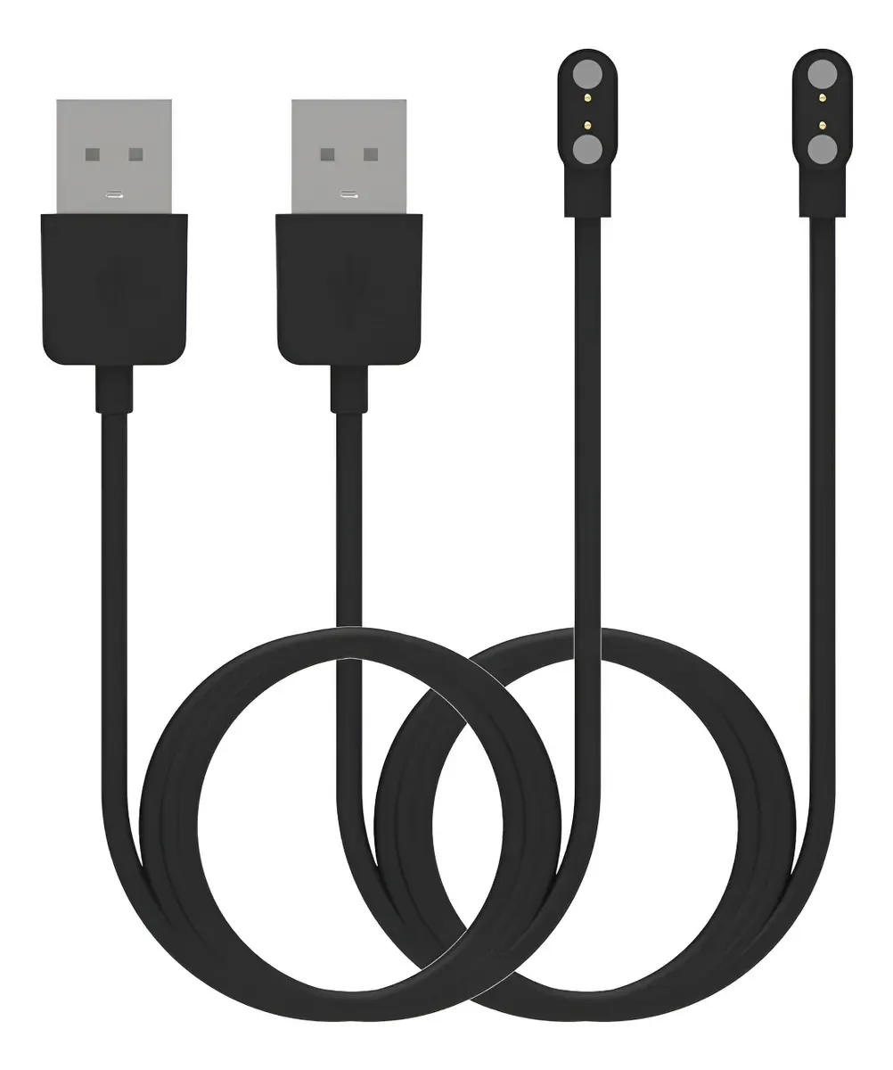 Carregador USB magnético para Smartwatch Y20gt preto