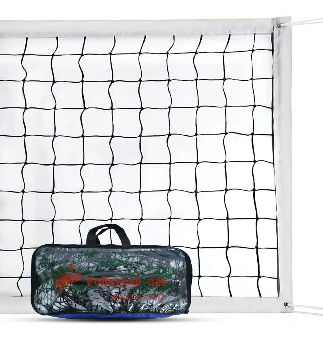 Rede de Voleibol Profissional para Interior e Exterior, Redes Portáteis de Substituição Resistente com Bolsa de Transporte, para Quintal, Praia, Pátio Escolar, Parque