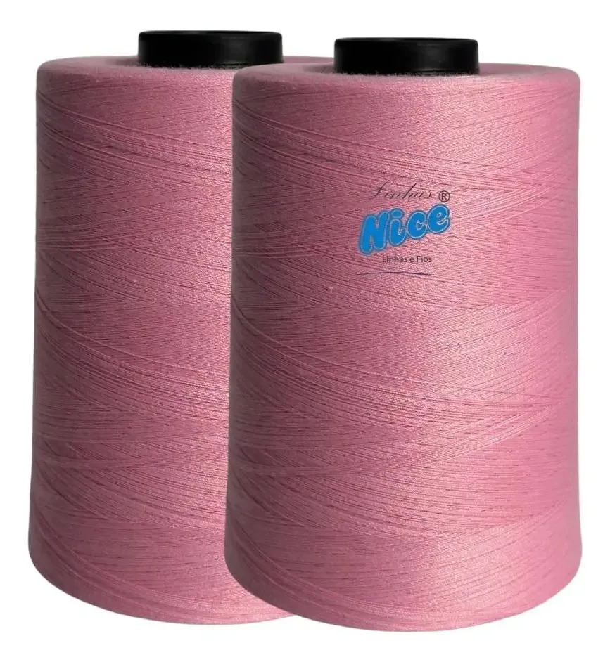Linha de Costura LINHAS NICE 120 Poliéster 10.000m Preto e Branco