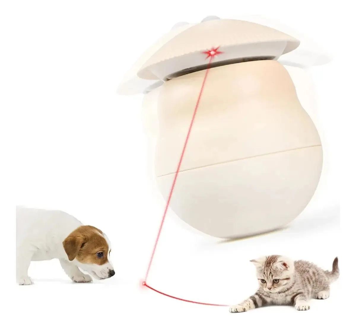 Brinquedos giratórios a laser automáticos interativos para cães e gatos