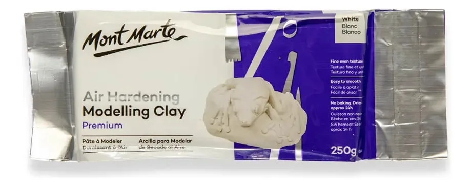 Mont Marte White Air Hardening Model Clay
