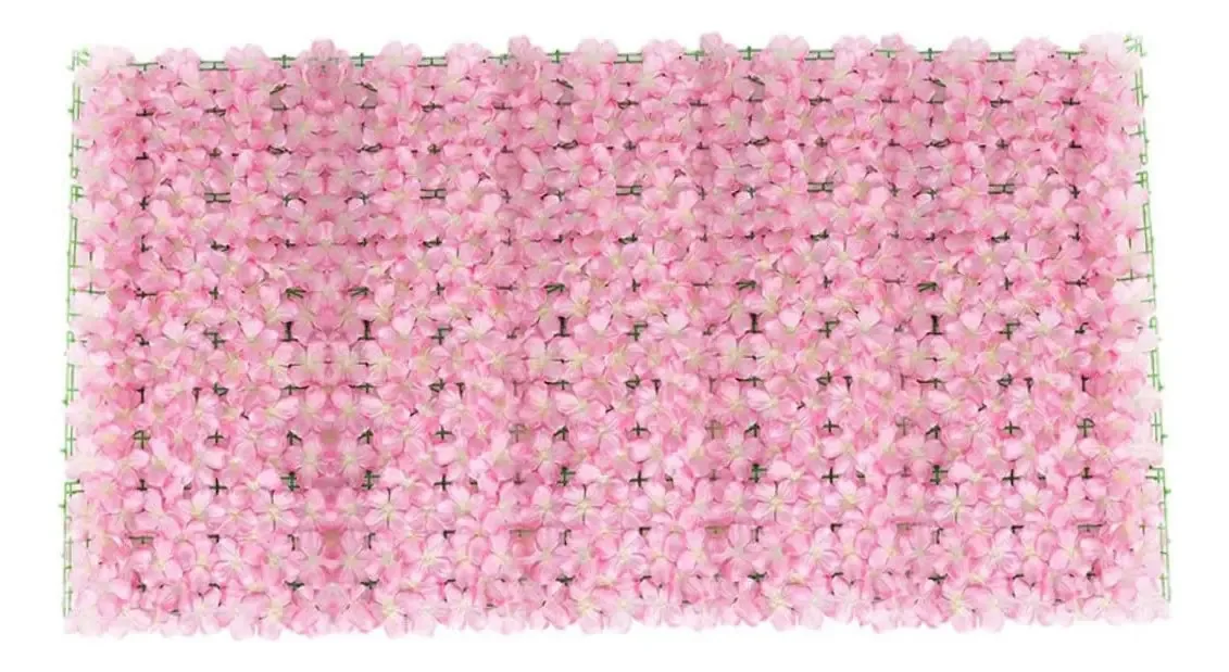 Cercas Decorativas Artificiais Cerca De Flores Artificiais Painéis De Cercas De Jardim Enfeite De Cerca De Parede Para Pátio De Casamento Rosa 50x100cm