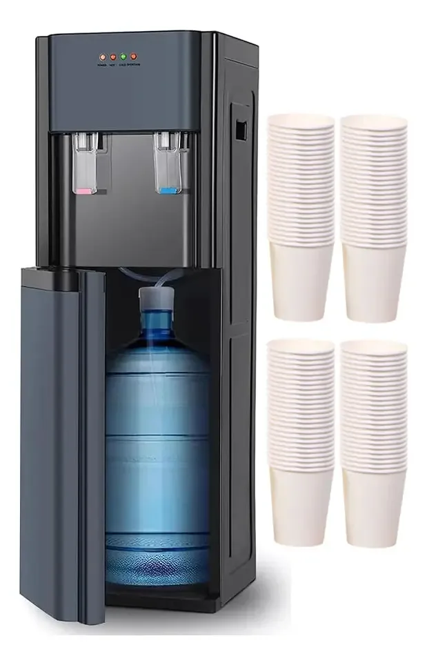 Dispensador de água elétrico com sistema oculto, cor cinza