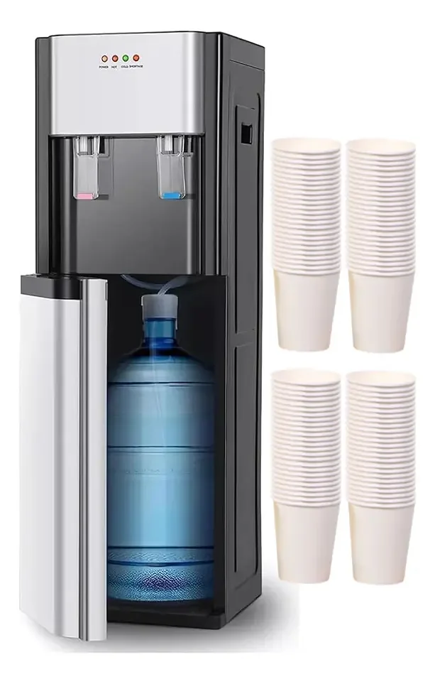 Dispensador de água elétrico com sistema oculto, cor prata