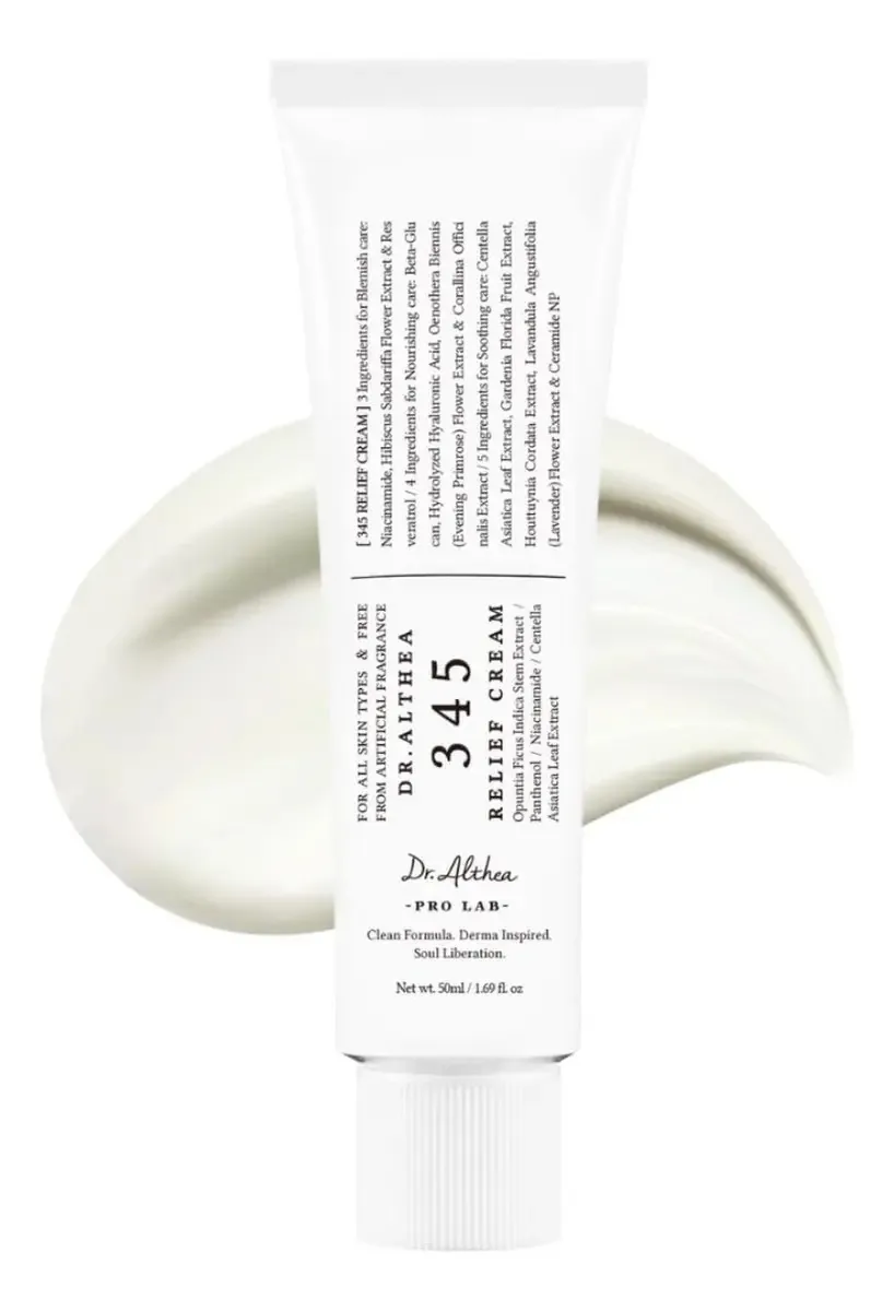 345 Relief Cream, hidratante facial coreano, 345