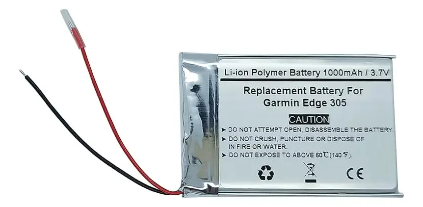 Bateria de reposição para Garmin Edge 305, 361 GPS Navigator