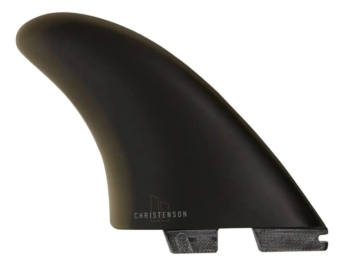 Conjunto de barbatanas duplas Fcs 2 Christenson Pg preto FCHR-PG01-XL-SS-R