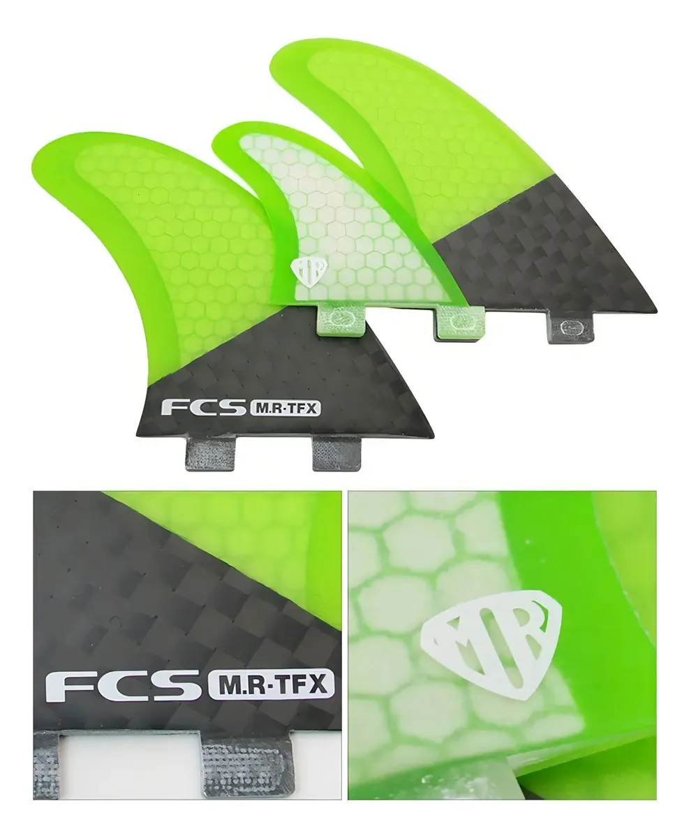 3 Quilhas Fcs Twin + Estabilizadora Pc Carbono Mark Richards