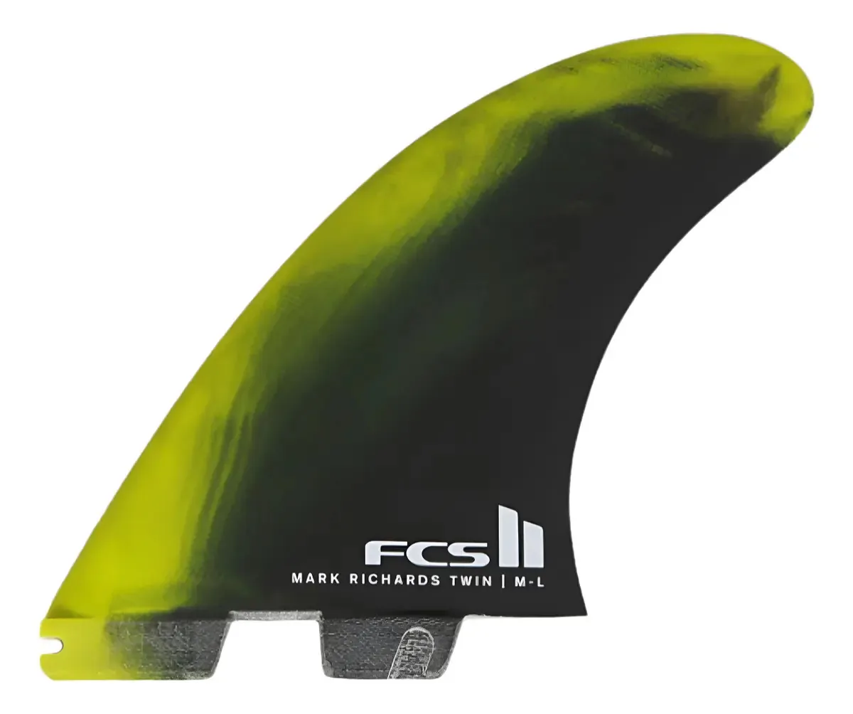 Biquilha FCS Mark Richards Twin Quilha Surf Estabilizador Cor Preto e Verde