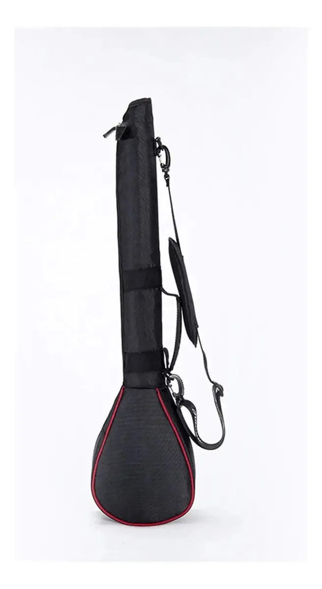 Pacote Suporte de Golfe Bolsa de Golfe Dobrável Bolsa Macia de Arma de Golfe (cor: Black Red, Tamanho: 20cmx10cmx79cm)