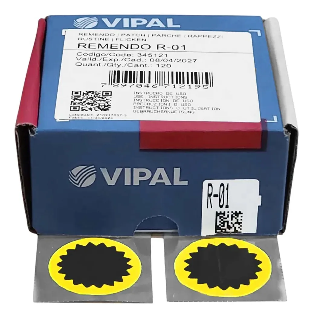 Kit Remendo Frio R 01 40mm 4 Pacotes C/ 10 Un - Vipal