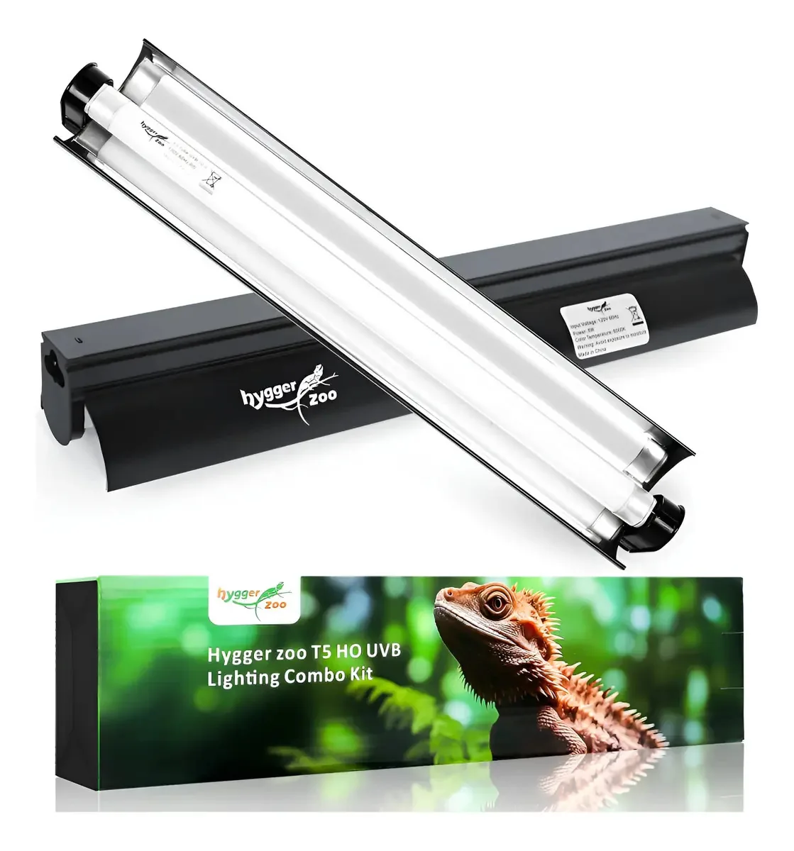 Kit de lâmpadas Répteis T5 Uvb 10 0 W Bulbo de terrário