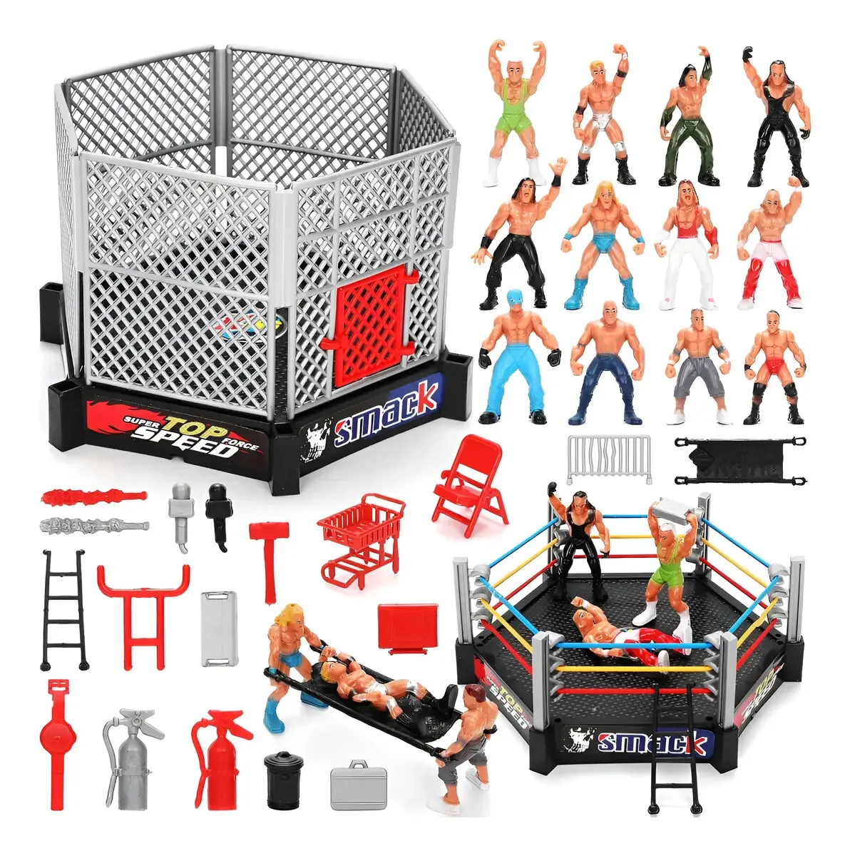 32 Wrestler Lucha Libre Economic Piñata Toy Party Bolo