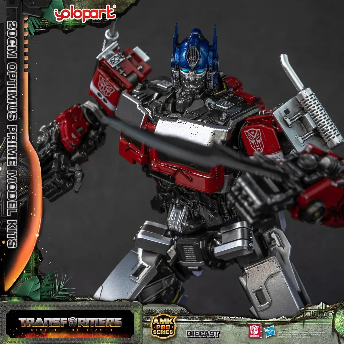 Transformadores A Ascensão das Feras Amk Pro Optimus Prime 20 cm