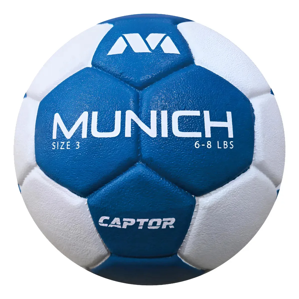 Bola de handebol de Munique da Kossok Captor Rubber Color Blue Ball Tamanho 1