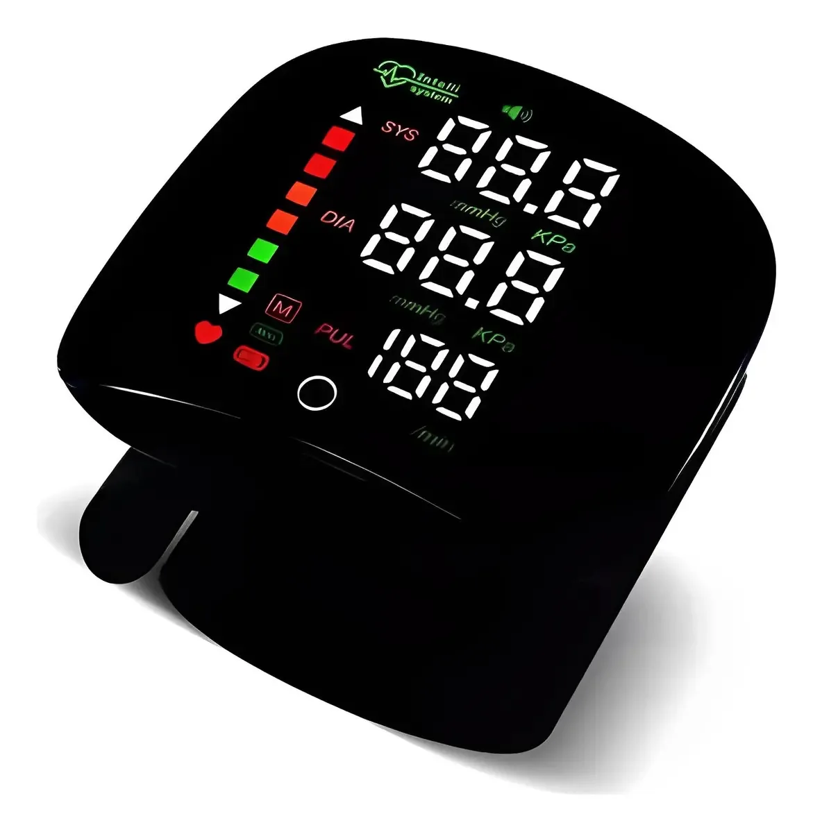 Monitor automático de pressão arterial de pulso com anúncio de voz/monitor de pressão arterial
