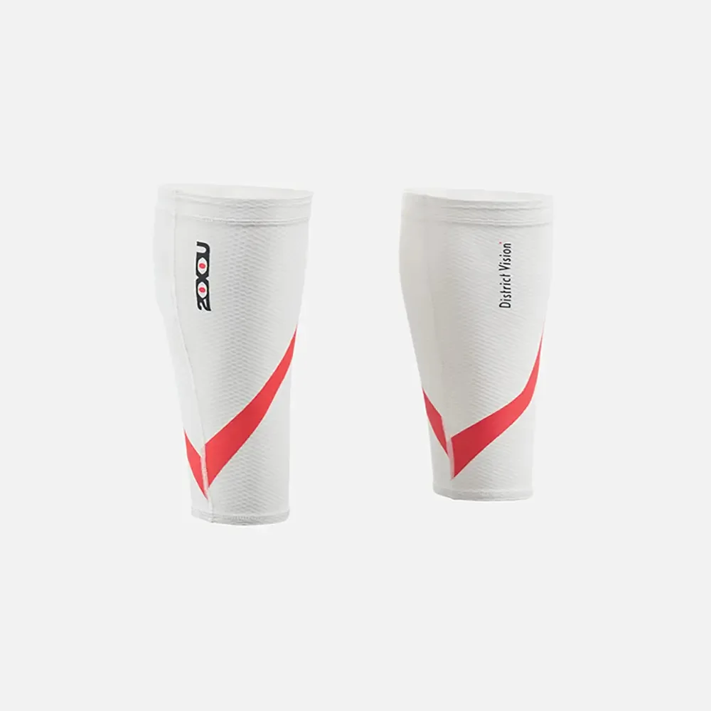 Banda de Compressão 2xu Desert Comp Calf Guard Unissex M Branco