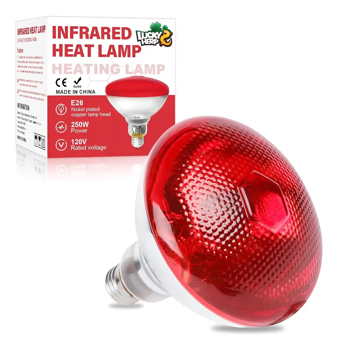 Lâmpada de calor infravermelho para galinhas Bulbo de 250 watts