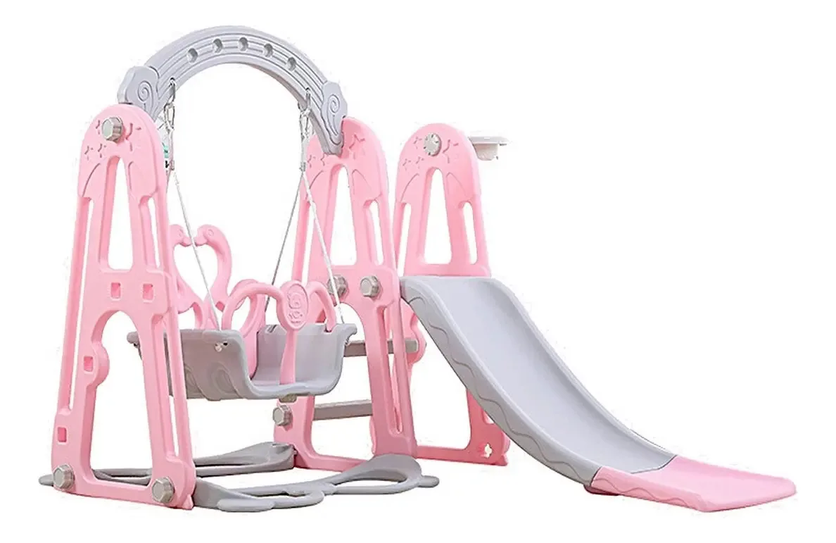 Balanço/chinelo infantil 3 em 1 Fun Center rosa