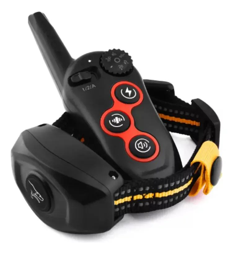 Coleira Adestramento 15-60kg Controle Remoto - Prova Dágua Cor Laranja