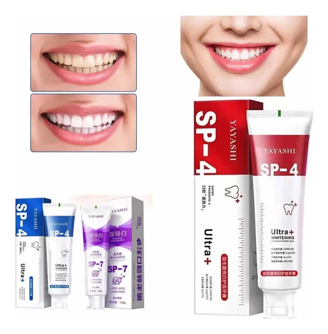 Probióticos Dental Blanqueador Limpieza 120g