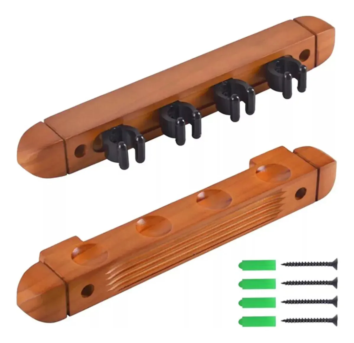 Suporte para tacos de sinuca, suporte para bastões de sinuca, cor marrom