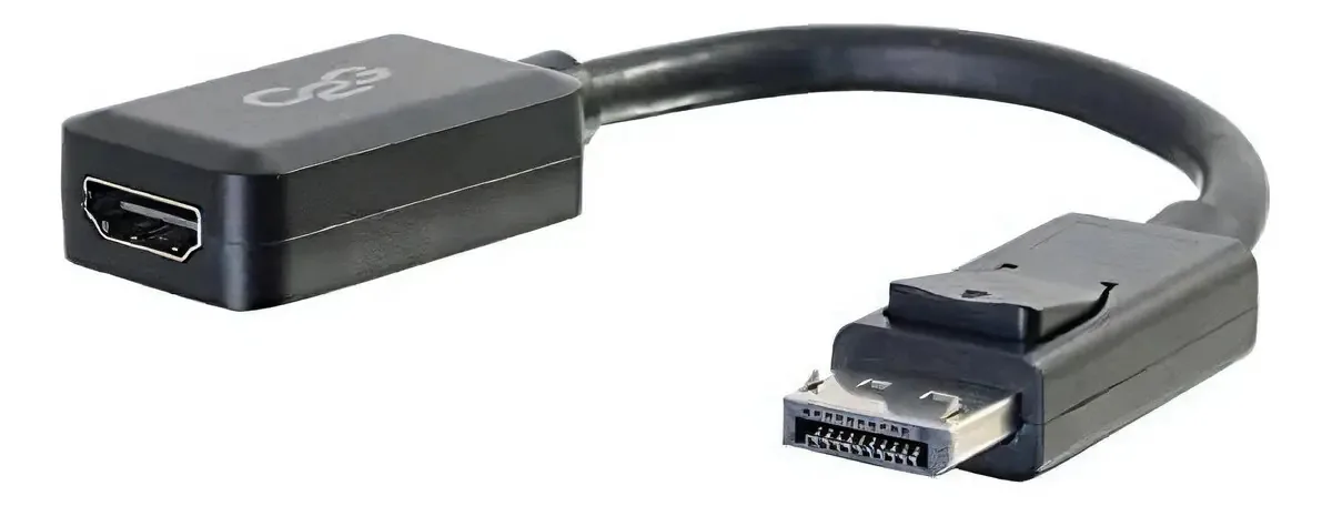 Adaptador C2g 54322 Displayport macho para HDMI fêmea, compacto