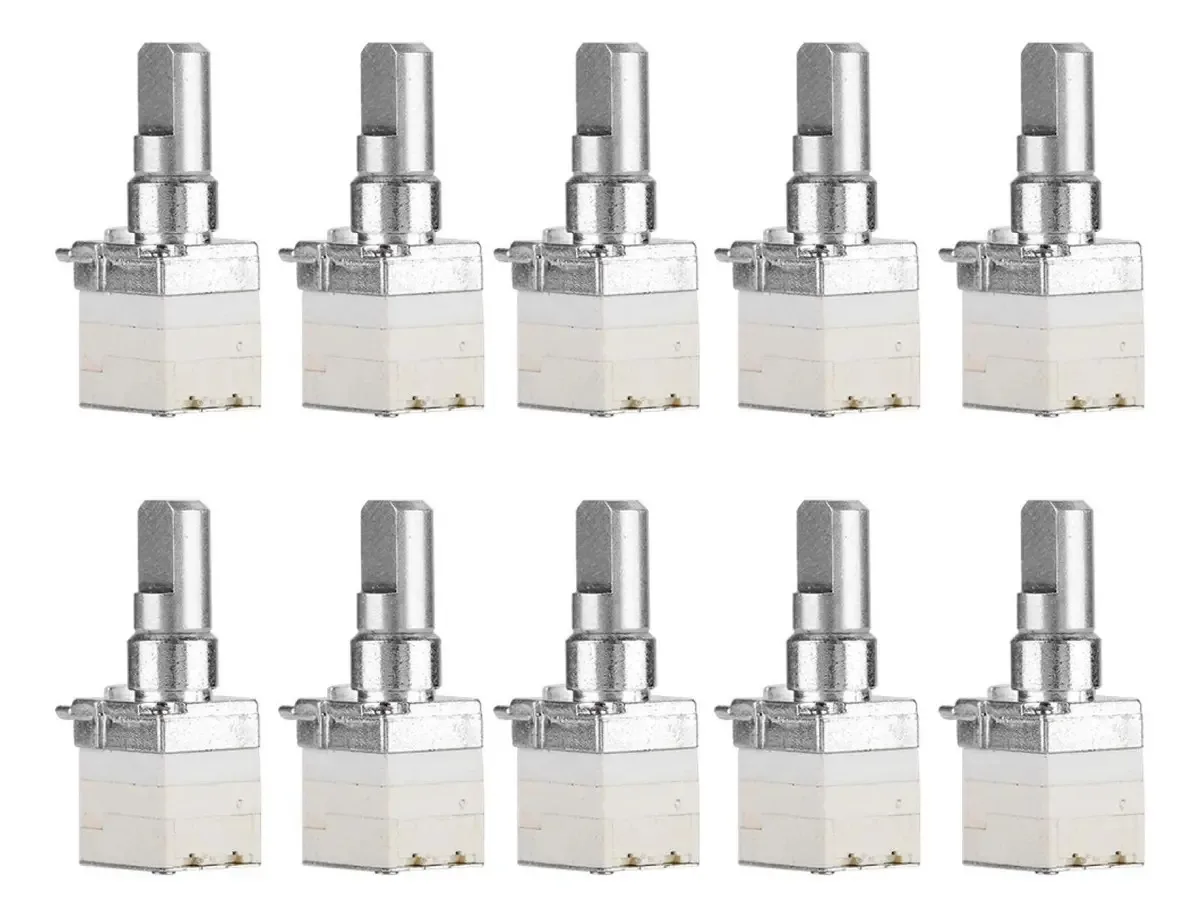 Botão de Controle de Volume Qioniky, Botão de Controle de Volume de Rádio Bidirecional, 10 Por Conjunto Eletrônico Para Rádio de Botão de Volume