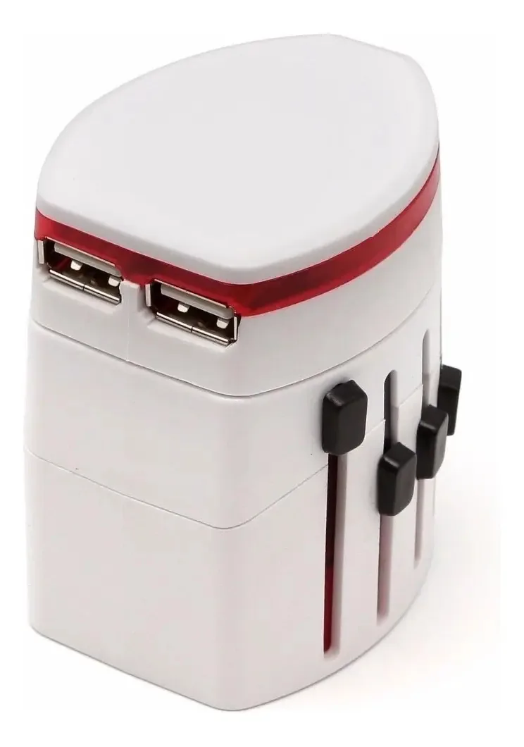 Pacote de 2 adaptadores Universal International Worldwide Plug
