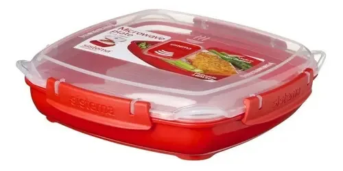 Contenedor De Alimentos Microwave 800ml Sistema