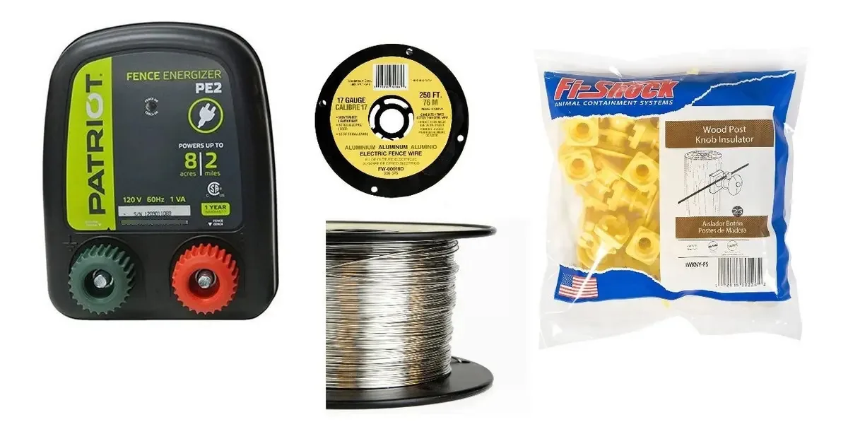 2mile 10ml Electric Mesh Energizer + cabo e isolador