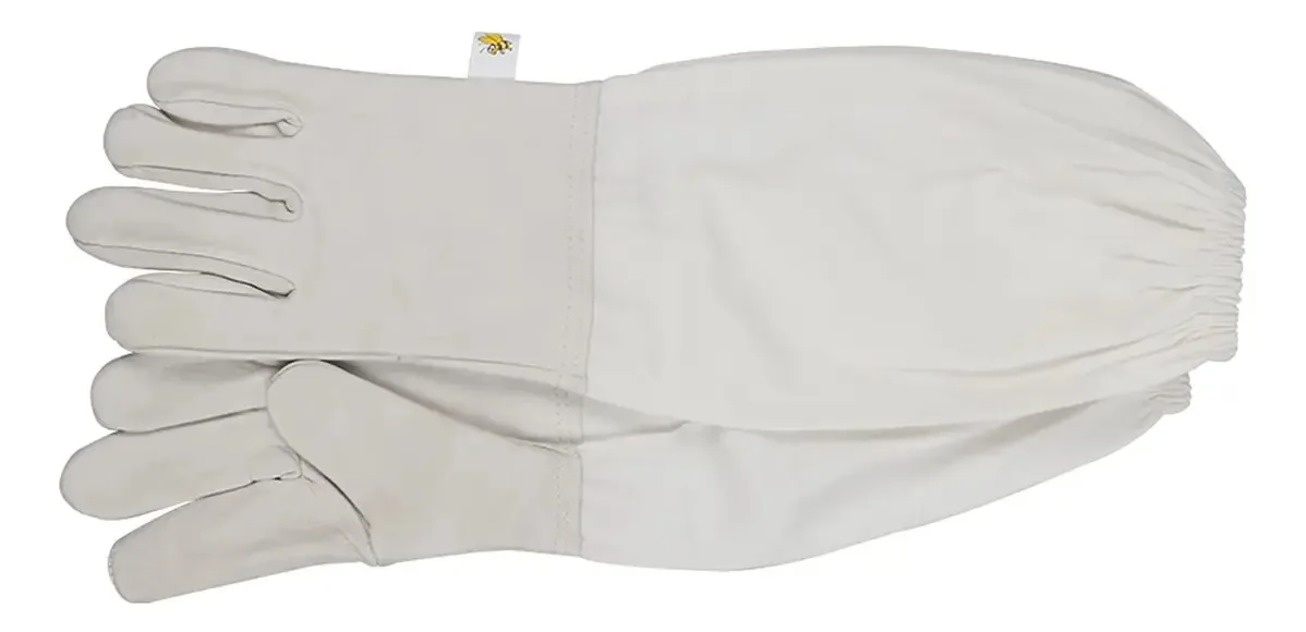 Eodudo-s Luvas de Apicultura Roupa Respirável Anti Picada de Abelha Lona Equipamento de Proteção de Produtos para Suprimentos de Apicultor para Quintal e Abelha (cor : White, tamanho : L)