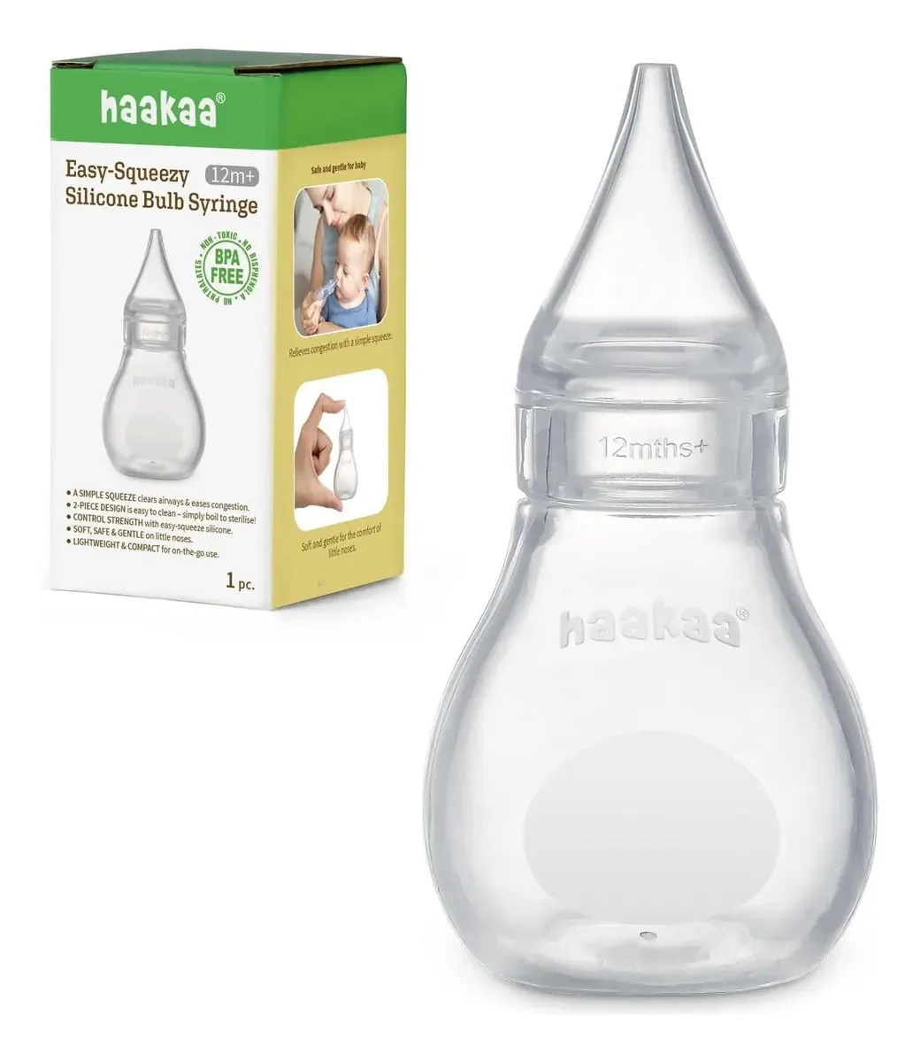 Aspirador Nasal De Silicone Para Bebês Haakaa | Seringa De B
