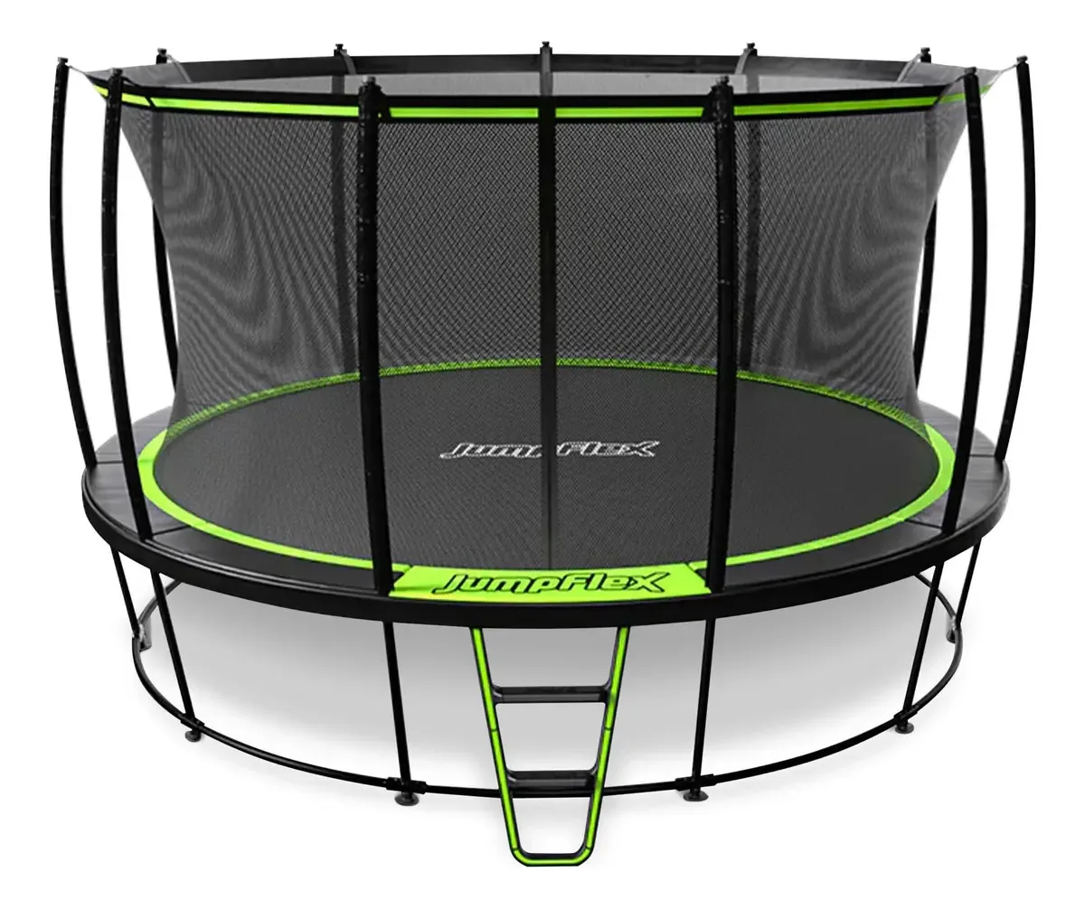 Trampolim redondo grande e rede recreativa Jumpflex, 14 P