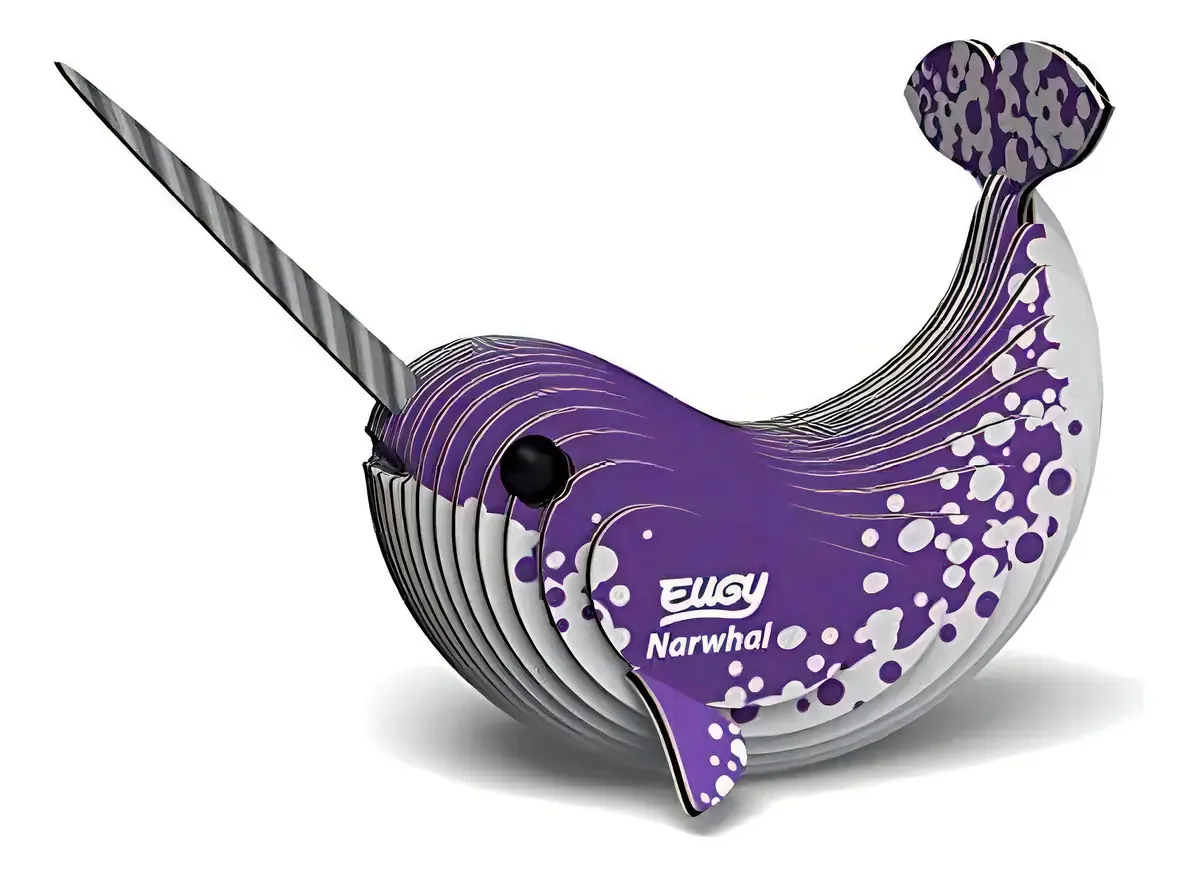 Quebra-cabeças 3D Eugy Narwhal, quebra-cabeças Ed Learning