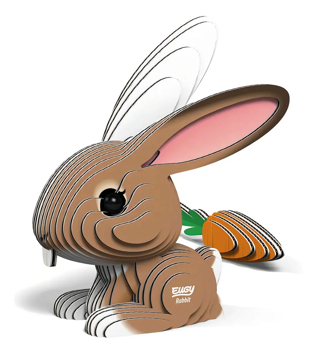 Puzzles Eugy 3d Rabbit, quebra-cabeças de aprendizagem