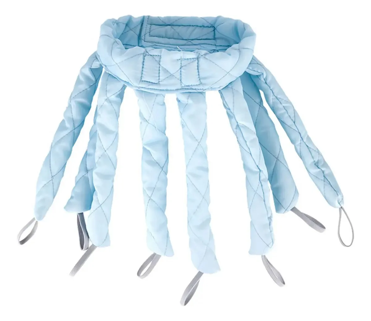 Brewix Modeladores Para Cabelos Longos Para Cabelos Naturais, Modelador De Cabelos Longos Sem Calor Cetim Para Estilizar, azul Tiara
