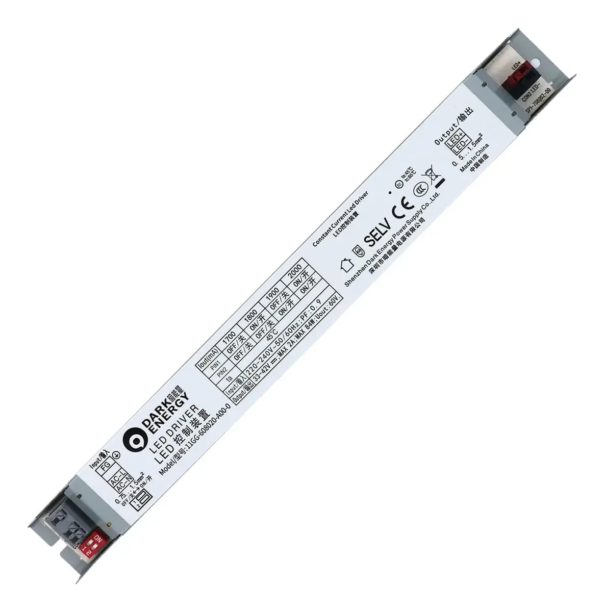 Driver de LED Webert High End 56w 60w 65w 70w 75w 80w 84w Transformador de corrente constante Adaptador de fonte de alimentação LED AC220v DC33-42v Cor da unidade: 56-84w DC33-42v, Tamanho: 20