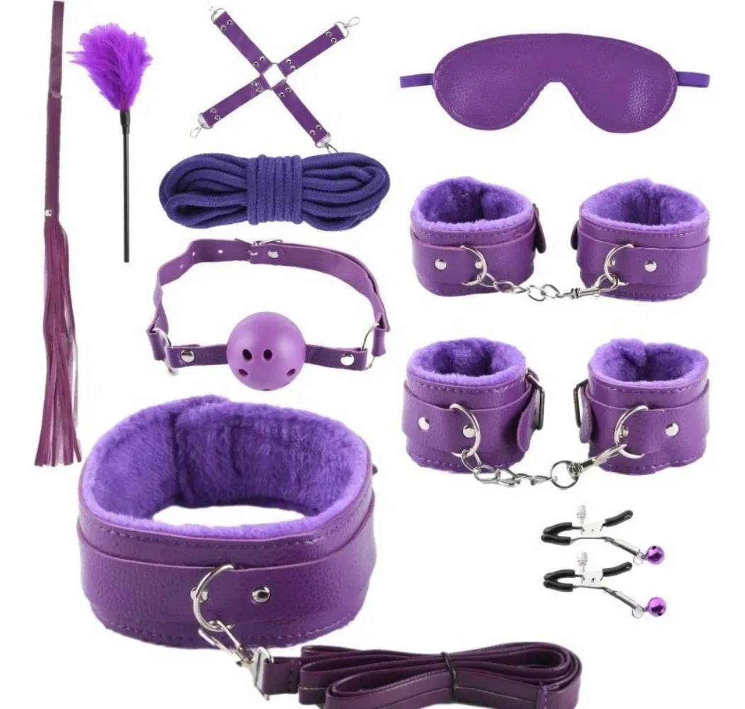 Conjunto Premium De Brinquedos Sexuais Para Casais, 10 Peças Cor Conj.10pcs Diversão Roxo