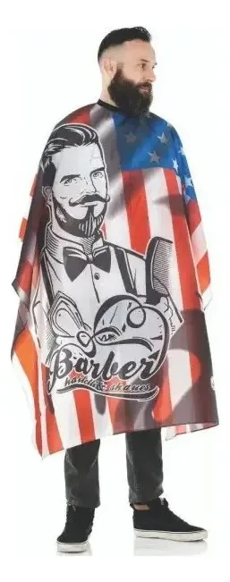 Design de corte de cabelo de cabeleireiro/barbearia/barbearia de Cape Bandeira dos EUA