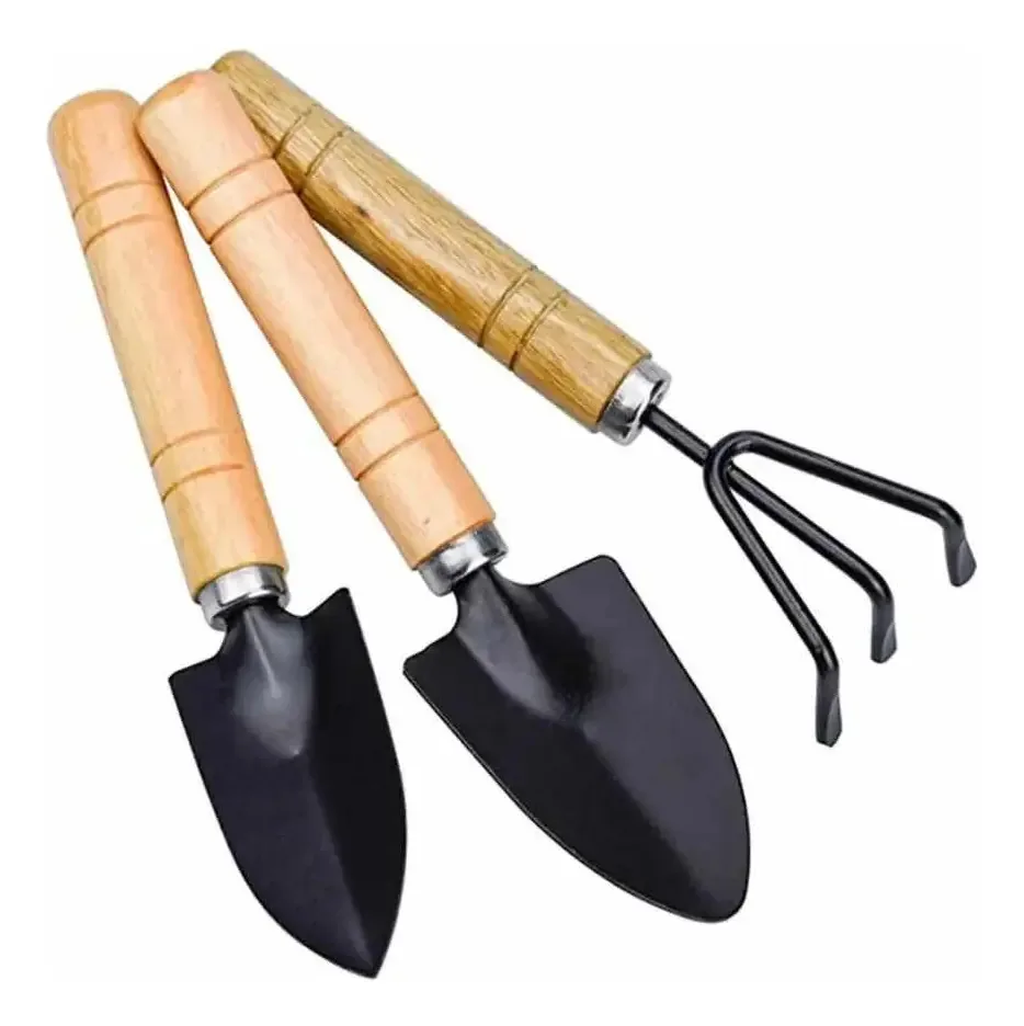 Conjunto de 3 ferramentas para jardinagem de plantas de pomares