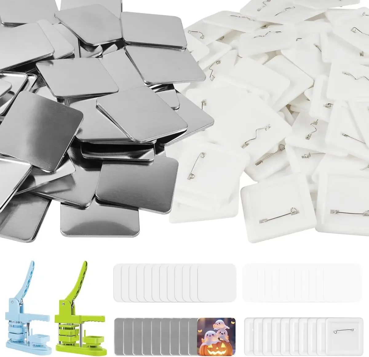 Máquinas Advertising Photobots Pins E Bottons 50 Emblemas 5x5cm Quadrado Mecolour