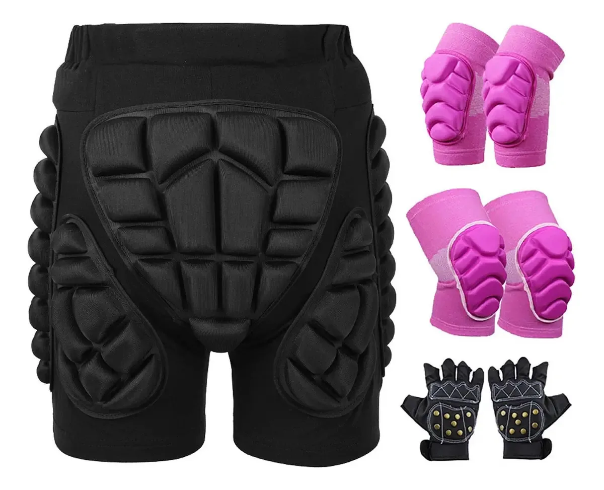 Proteção de Esqui Armadura Calças Bicicleta Heavy Duty Body Armor Almofadas Proteção para Quadris Pernas Motociclismo Motocross Racing Gear Bike Protetores Calças Colo