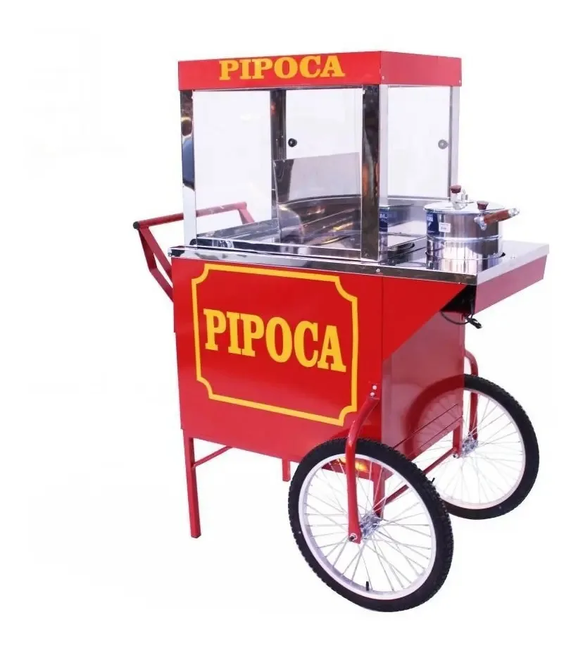 Carrinho Ambulante De Pipoca Elétrico - Pipoqueira