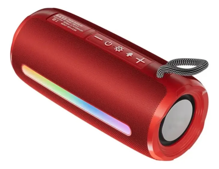 Heype Caixa Som 20w Caixa De Som Potente Alta Hifi Caixa Caixinha De Som Bluetooth Para Praia, Casa, Exterior, Viagens Vermelho