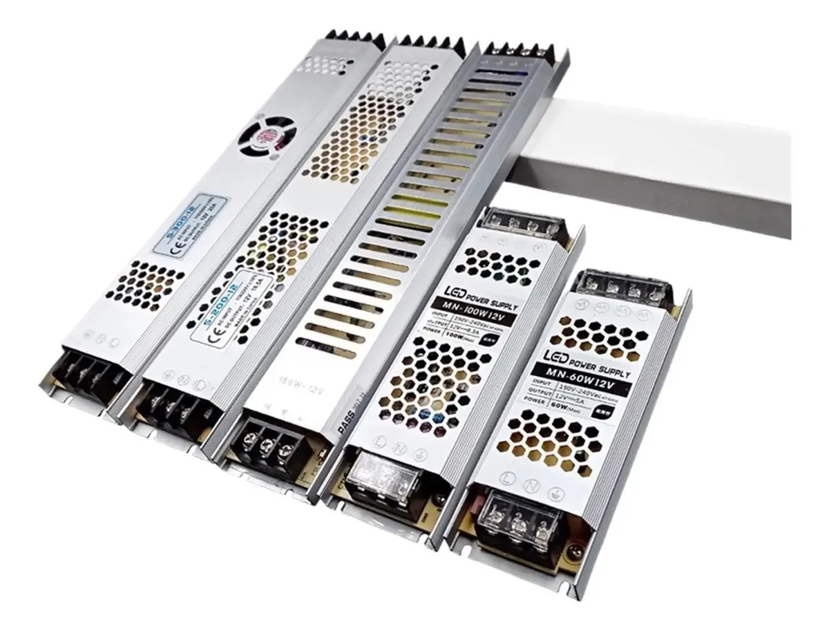 Fonte de alimentação de comutação Ivyard de 220v DC para 12v 24V Transformadores de iluminação ultrafinos 24w 60w 100w 150w 200w 300w 400w Driver para faixa de LED (cor: DC 12v, tamanho: 400w)