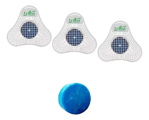 Tela Sanitária Trilha Para Mictório Fragrância Citrus Kit 3