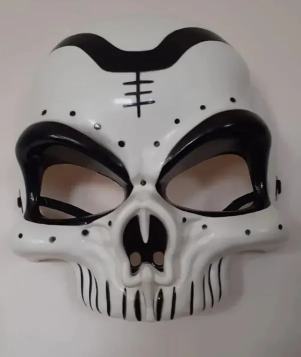 Máscara Esqueleto Caveira Mexicana Cosplay Festas E Eventos Cor Branco